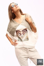 Блуза Шахматы, фото "Сердце"